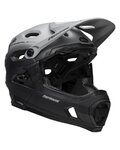 BELL Fahrradhelm - SUPER DH - Grau/Schwarz