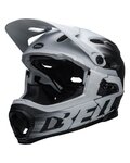 BELL Fahrradhelm - SUPER DH - Weiß/Schwarz