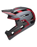 BELL Fahrradhelm - SUPER AIR R SPHERICAL - Grau/Rot