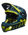 BELL Fahrradhelm - SUPER DH SPHERICAL - Blau/Gelb