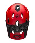 BELL Fahrradhelm - SUPER DH SPHERICAL - Rot/Schwarz