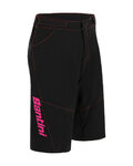 SANTINI Fahrradshorts ohne Träger - SELVA - Rot/Schwarz