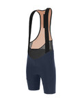 SANTINI Kurze Fahrradhose mit Trägern - SLEEK RAGGIO - Blau