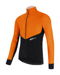 SANTINI Fahrrad-Thermojacke - REDUX VIGOR - Orange/Schwarz