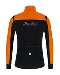 SANTINI Fahrrad-Thermojacke - REDUX VIGOR - Orange/Schwarz