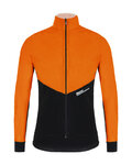 SANTINI Fahrrad-Thermojacke - REDUX VIGOR - Orange/Schwarz
