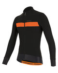 SANTINI Langarm Fahrradtrikot für den Winter - ADAPT WOOL - Orange/Schwarz