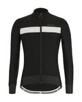 SANTINI Langarm Fahrradtrikot für den Winter - ADAPT WOOL - Weiß/Schwarz