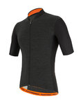 SANTINI Kurzarm Fahrradtrikot - COLORE PURO - Grau/Schwarz
