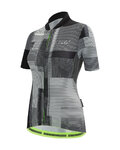 SANTINI Kurzarm Fahrradtrikot - DELTA KINETIC LADY - Weiß/Schwarz
