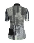 SANTINI Kurzarm Fahrradtrikot - DELTA KINETIC LADY - Weiß/Schwarz
