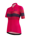 SANTINI Kurzarm Fahrradtrikot - ECOSLEEK BENGAL LADY - Rot/Schwarz