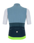 SANTINI Kurzarm Fahrradtrikot - REDUX ISTINTO - Weiß/Blau/Grün
