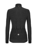 SANTINI Langarm Fahrradtrikot für den Winter - COLORE PURO LADY - Grau/Schwarz