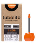 TUBOLITO Reifenschlauch - S-TUBO ROAD 700x18/28C BLACK - SV80 - Orange