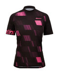 SANTINI Kurzarm Fahrradtrikot - FIBRA MTB - Rosa/Schwarz