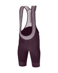 SANTINI Kurze Fahrradhose mit Trägern - KARMA DELTA  - bordeaux