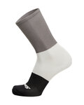 SANTINI Klassische Fahrradsocken - BENGAL  - Weiß/Grau/Schwarz