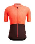 SANTINI Kurzarm Fahrradtrikot - COLORE RIGA - Orange