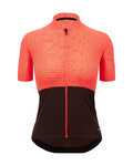 SANTINI Kurzarm Fahrradtrikot - COLORE RIGA - Orange/Schwarz