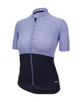 SANTINI Kurzarm Fahrradtrikot - COLORE RIGA - Lila/Blau