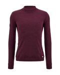 SANTINI Langarm Fahrrad-Shirt - IMPETUS - bordeaux