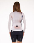 SANTINI Langarm Fahrradtrikot für den Sommer - OMBRA ECO SLEEK  - Weiß
