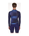 SANTINI Langarm Fahrradtrikot für den Sommer - OMBRA ECO SLEEK  - Blau