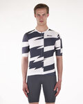 SANTINI Kurzarm Fahrradtrikot - FURIA SMART - Weiß/Schwarz
