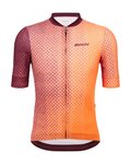 SANTINI Kurzarm Fahrradtrikot - PAWS FORMA - Orange/bordeaux