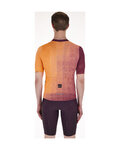 SANTINI Kurzarm Fahrradtrikot - PAWS FORMA - Orange/bordeaux