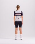 SANTINI Kurzarm Fahrradtrikot - ECO SLEEK NEW BENGAL - Weiß/Schwarz