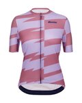 SANTINI Kurzarm Fahrradtrikot - FURIA SMART - Rosa/Lila