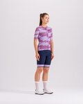 SANTINI Kurzarm Fahrradtrikot - FURIA SMART - Rosa/Lila