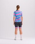 SANTINI Kurzarm Fahrradtrikot - FURIA SMART - Rosa/Türkis