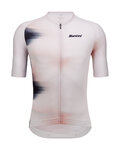 SANTINI Kurzarm Fahrradtrikot - OMBRA - Weiß