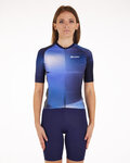 SANTINI Kurzarm Fahrradtrikot - OMBRA - Blau