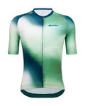 SANTINI Kurzarm Fahrradtrikot - OMBRA - Grün