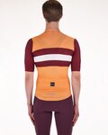 SANTINI Kurzarm Fahrradtrikot - ECO SLEEK NEW BENGAL  - Orange/bordeaux