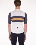 SANTINI Kurzarm Fahrradtrikot - ECO SLEEK NEW BENGAL  - Weiß/Grau