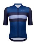 SANTINI Kurzarm Fahrradtrikot - ECO SLEEK NEW BENGAL  - Blau