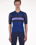 SANTINI Kurzarm Fahrradtrikot - ECO SLEEK NEW BENGAL  - Blau