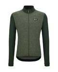 SANTINI Langarm Fahrradtrikot für den Winter - PURE - Grün
