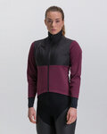 SANTINI Fahrrad-Thermojacke - VEGA ABSOLUTE - bordeaux/Schwarz