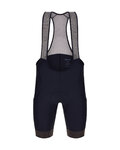SANTINI Kurze Fahrradhose mit Trägern - HIVIS - Schwarz