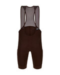 SANTINI Kurze Fahrradhose mit Trägern - RTR - Braun