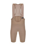 SANTINI Kurze Fahrradhose mit Trägern - RTR - Braun