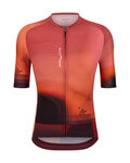 SANTINI Kurzarm Fahrradtrikot - LUCE - Rot/Braun