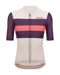 SANTINI Kurzarm Fahrradtrikot - BENGAL - Weiß/Lila/Rosa
