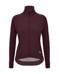 SANTINI Langarm Fahrradtrikot für den Winter - RTR - bordeaux